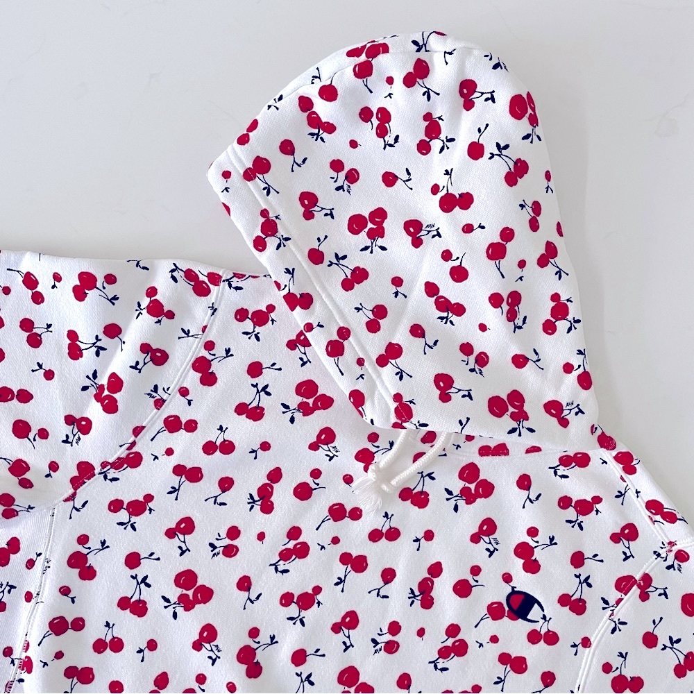 Champion + HVN for Urban Outfitters Cheery Hoodie Sweatshirt, S